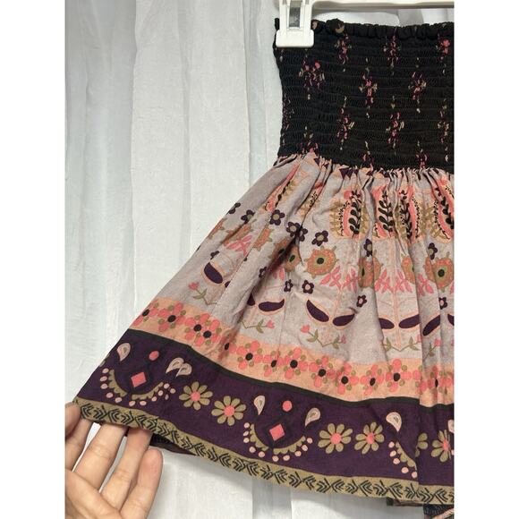 Natural Life Boho Floral Shorts XS Smocked Waist Flowy Festival Hippie Cottage - Picture 2 of 6